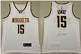 Nuggets 15 Nikola Jokic White Nike Swingman Jersey (1),baseball caps,new era cap wholesale,wholesale hats